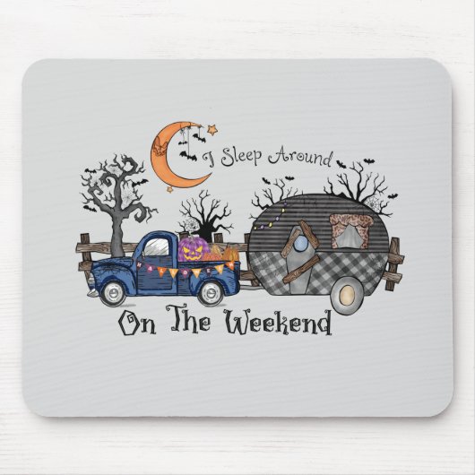 Funny Halloween Camping Mousepad (Vorne)