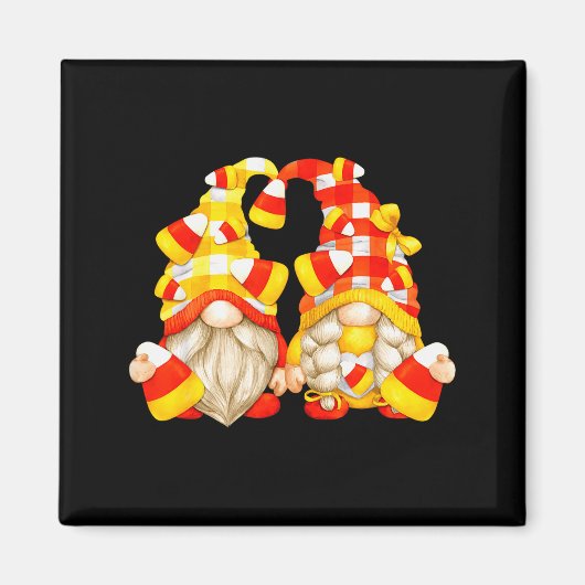Funny Halloween Candy Corn Decor Cute Candycorn Gn Magnet (Vorne)