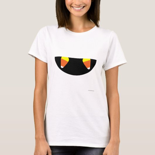 Funny Halloween Candy Fangs T-Shirt (Vorderseite)