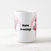 Funny Halloween Candy Quote Candy Security Crew  Kaffeetasse (Mittel)