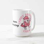 Funny Halloween Candy Quote Candy Security Crew  Kaffeetasse (VorderseiteRechts)