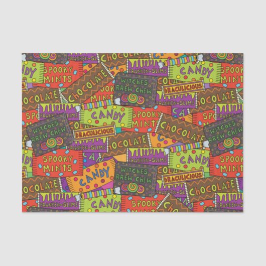 Funny Halloween Candy Seidenpapier (Vorderseite)