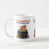 Funny Halloween Capybara Hexenassistent Cauldron Kaffeetasse (Links)