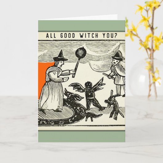 Funny Halloween Card Karte (Gelbe Blume)