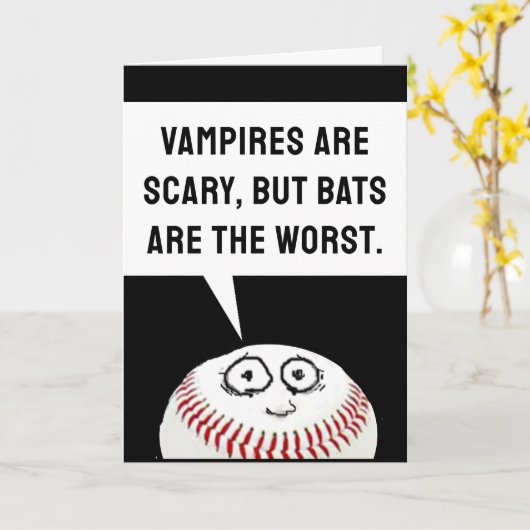 Funny Halloween Card Karte (Gelbe Blume)