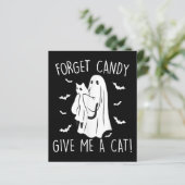 Funny Halloween Cat Ghost vergessen Candy Give me (Stehend Vorderseite)