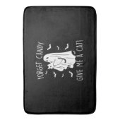 Funny Halloween Cat Ghost vergessen Candy Give me Badematte (Vorderseite Vertikal)
