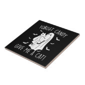 Funny Halloween Cat Ghost vergessen Candy Give me  Fliese (Seite)