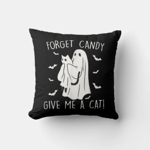 Funny Halloween Cat Ghost vergessen Candy Give me Kissen