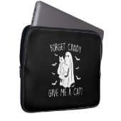 Funny Halloween Cat Ghost vergessen Candy Give me  Laptopschutzhülle (Vorne Rechts)