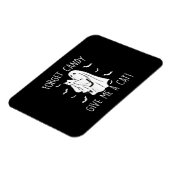 Funny Halloween Cat Ghost vergessen Candy Give me  Magnet (Linke Seite)