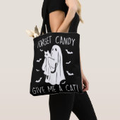 Funny Halloween Cat Ghost vergessen Candy Give me Tasche (Von Nahem)