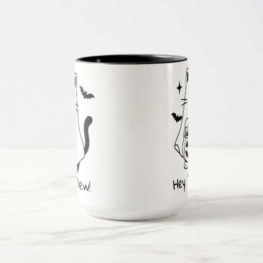 Funny Halloween Cat Mug, Funny Spooky Season Mug Tasse (Zentrum)
