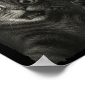 Funny Halloween Cat Selfie mit Soky Cat Ghost Lov Poster (Ecke)