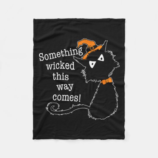 Funny Halloween Cat - Shakespeare Macbeth Quote Fleecedecke (Vorderseite)
