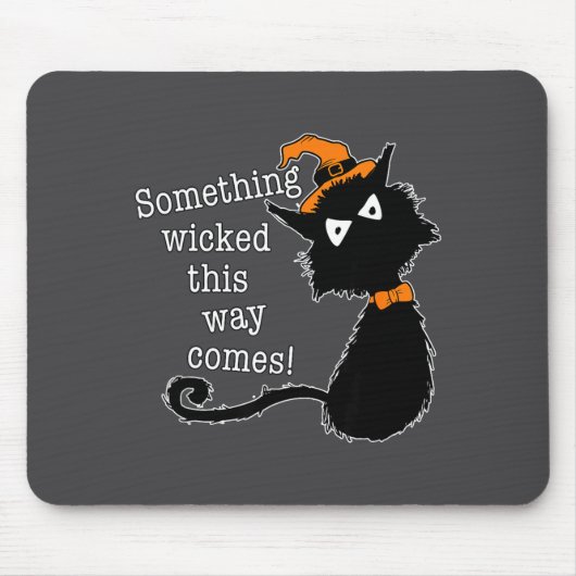 Funny Halloween Cat - Shakespeare Macbeth Quote Mousepad (Vorne)