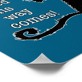 Funny Halloween Cat - Shakespeare Macbeth Quote  Poster (Ecke)