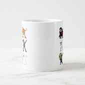 Funny Halloween Characters Dabbing Jumbo-Tasse (Vorderseite)