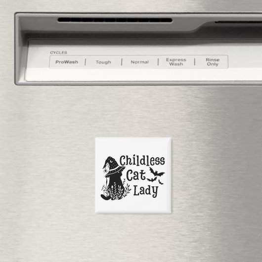 Funny Halloween Childless Cat Lady Magnet (In Situ (Geschirrspüler))