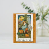 Funny Halloween Clownkarte Postkarte (Stehend Vorderseite)