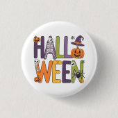 Funny halloween colorful button (Vorderseite)
