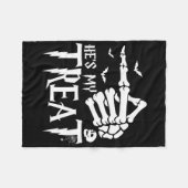 Funny Halloween Costume Couple Skeleton Matching S Fleecedecke (Vorderseite (Horizontal))