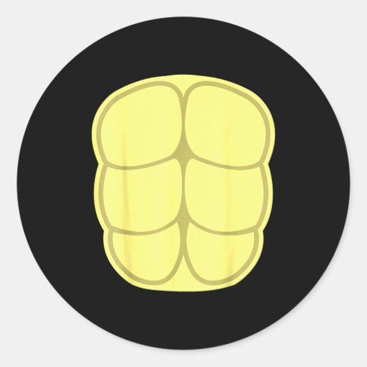 Funny Halloween Costume Diy Turtle Shell Animal Bo Runder Aufkleber (Vorderseite)