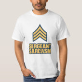Funny Halloween Costume Idee Sergeant Sarcasm T-Shirt (Vorderseite)