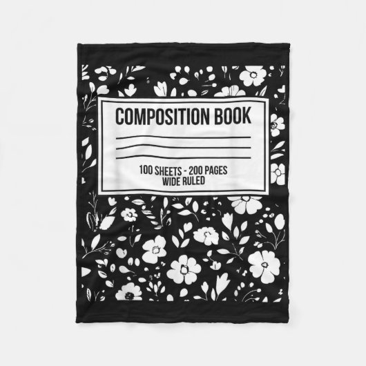 Funny Halloween Costume Journal Komposition Notebo Fleecedecke (Vorderseite)