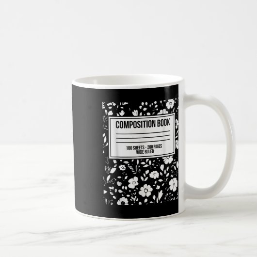 Funny Halloween Costume Journal Komposition Notebo Kaffeetasse (Rechts)
