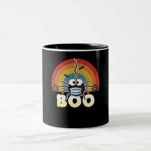 Funny Halloween Costume Spider Tragemaske Boo Zweifarbige Tasse