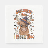Funny Halloween Cow Bullsheet I Gemein Serviette (Vorderseite)