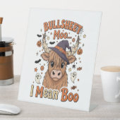 Funny Halloween Cow Bullsheet I Gemein Sockelschild (In Situ)