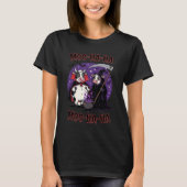 Funny Halloween Cow Vampire and Reaper Tee (Vorderseite)