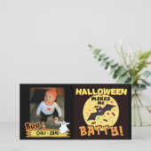 Funny Halloween Custom Foto Card Feiertagskarte (Stehend Vorderseite)