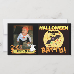 Funny Halloween Custom Foto Card Feiertagskarte
