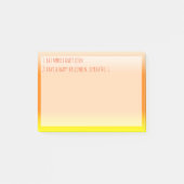 Funny Halloween Custom Yellow Orange Post it Notes Post-it Klebezettel (Vorderseite)