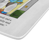 Funny Halloween Cutting Board Geschenk Schneidebrett (Ecke)