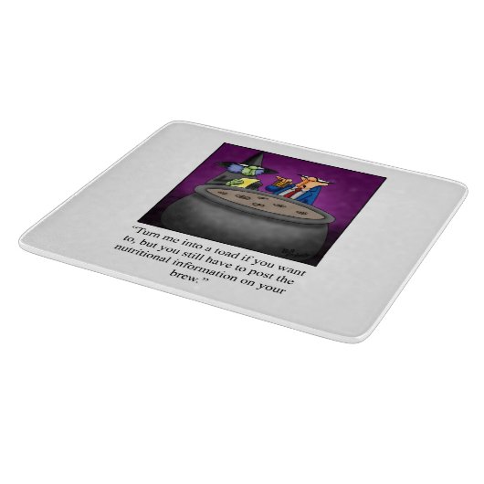 Funny Halloween Cutting Board Geschenk Schneidebrett (Ecke)
