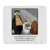 Funny Halloween Cutting Board Geschenk Schneidebrett (Vorderseite)
