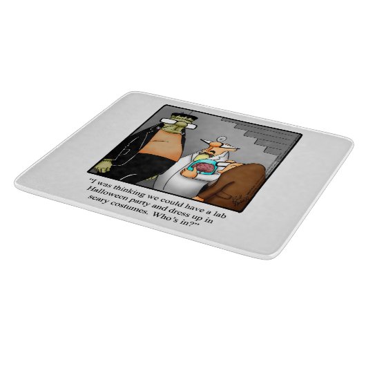 Funny Halloween Cutting Board Geschenk Schneidebrett (Ecke)