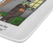 Funny Halloween Cutting Board Geschenk Schneidebrett (Ecke)