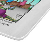 Funny Halloween Cutting Board Geschenk Schneidebrett (Ecke)