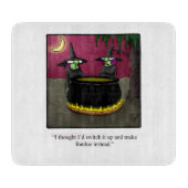 Funny Halloween Cutting Board Geschenk Schneidebrett (Vorderseite)