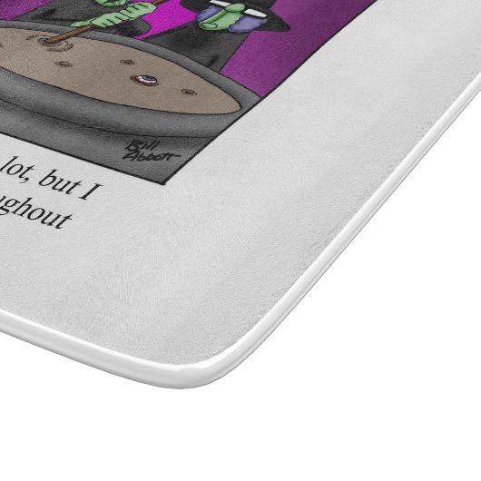 Funny Halloween Cutting Board Geschenk Schneidebrett (Ecke)