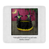 Funny Halloween Cutting Board Geschenk Schneidebrett (Vorderseite)