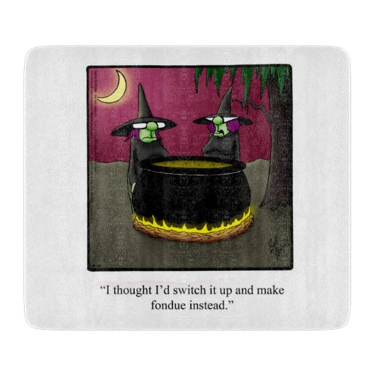 Funny Halloween Cutting Board Geschenk Schneidebrett (Vorderseite)