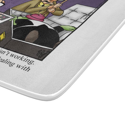 Funny Halloween Cutting Board Geschenk Schneidebrett (Ecke)