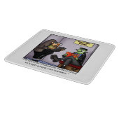 Funny Halloween Cutting Board Geschenk Schneidebrett (Ecke)