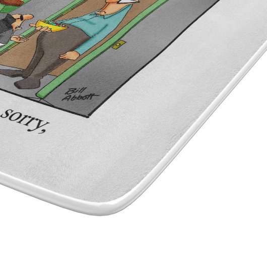 Funny Halloween Cutting Board Geschenk Schneidebrett (Ecke)